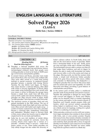 CBSE 10 Previous Years Papers | Year-wise: Solved Papers (2017-2026) for Class 10 | Includes 2026 Papers (Delhi & Outside Delhi)- fully solved | NCERT & Competency-based questions | For 2027 Exam