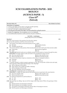 ICSE 10 Previous Years' Solved papers yearwise 2015-2025, Class-10, Physics, Chemistry, Mathematics, Biology, History and Civics, Geography, Hindi, English 1, English 2 (2026 Exam)