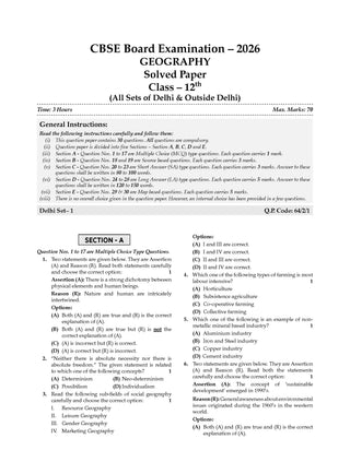 CBSE 10 Previous Years Papers Humanities | Class 12 | Year-wise(2017-2026) | 2026 Papers (Delhi & Outside Delhi)- fully solved | NCERT & Competency-based questions | For 2027 Exam| Oswaal AI