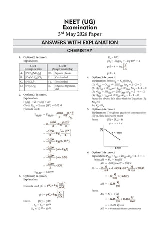 NEET 39 Years’ Chapter-wise & Topic-wise Question Bank-Chemistry (1988-2026) |3rd May 2026 Paper Fully Solved | With Revision Notes, Mind Maps & Mnemonics | Oswaal AI