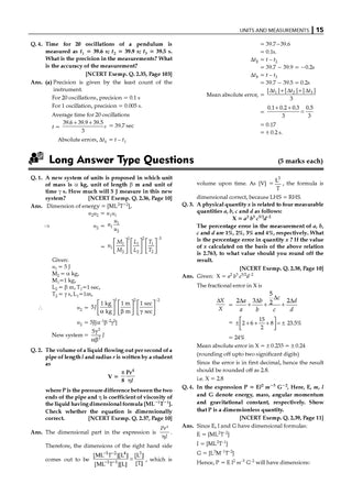 NCERT Exemplar (Problems - Solutions) Class 11 Physics Book For Latest Exam