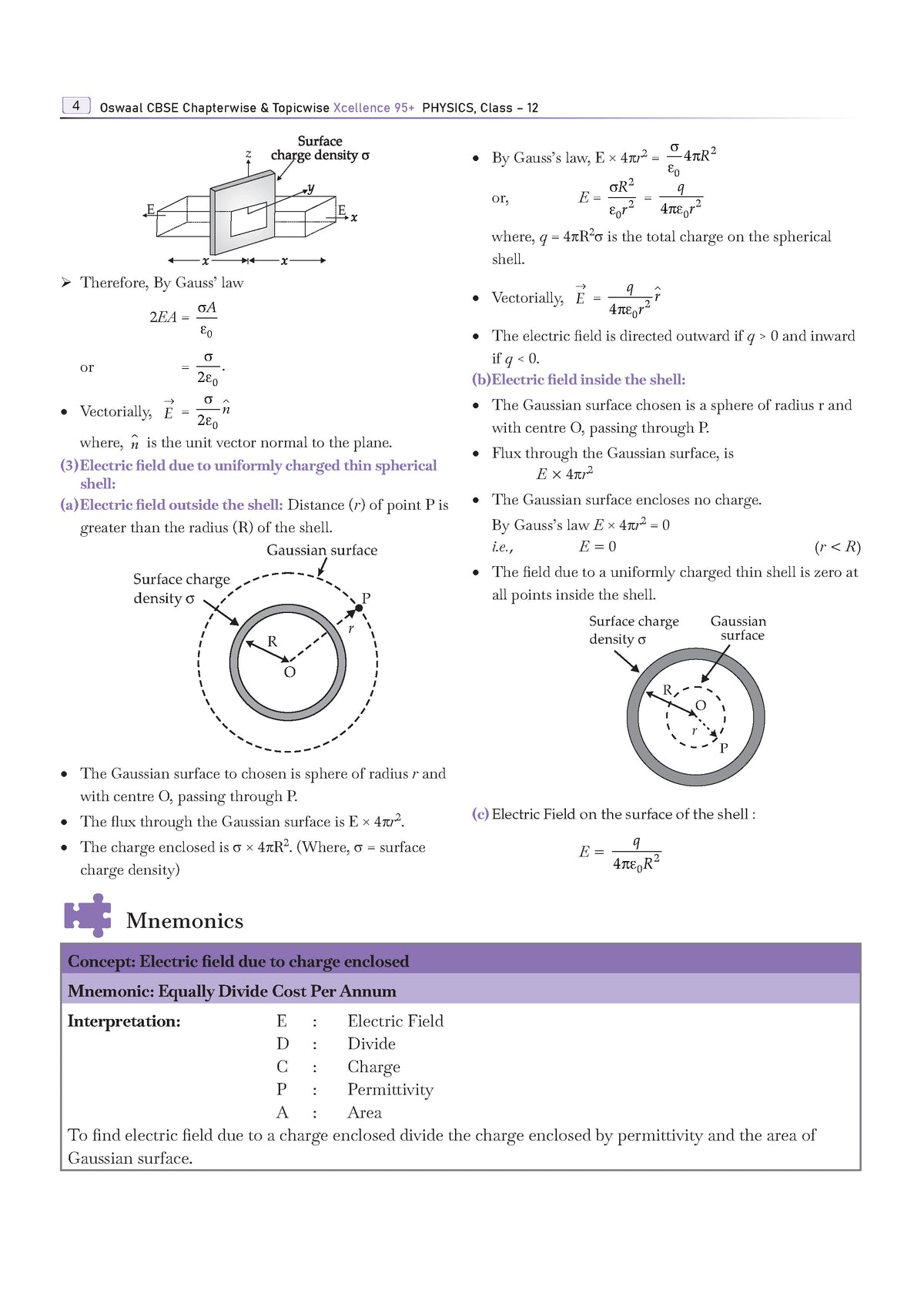 CBSE Xcellence 95+ | Class 12: Physics | Includes 2026 Board Paper | Mind Map, Revision Notes and Mnemonics | For 2027 Exam