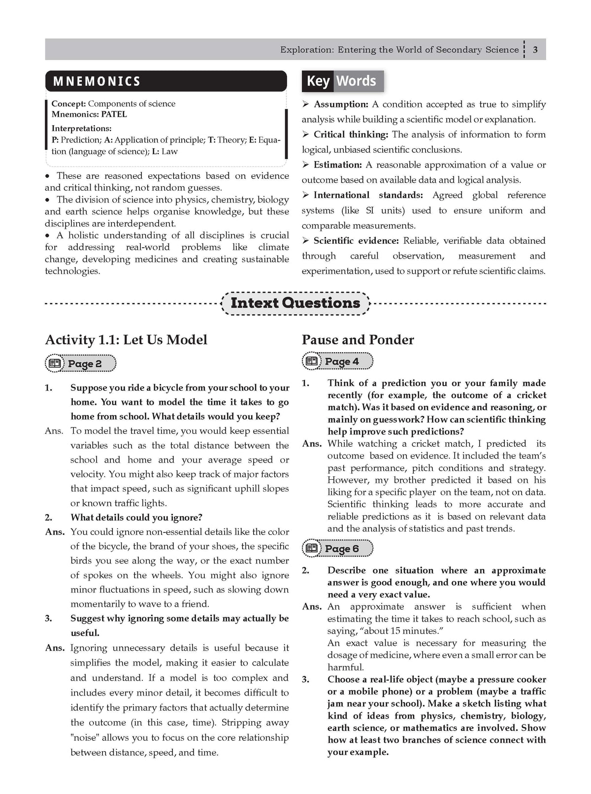 CBSE NCERT Class 9 Textbook Solutions Science (Exploration) (Latest NCERT) | Revision Notes, Mind Maps, Solved Intext & Exercise Questions | Oswaal AI