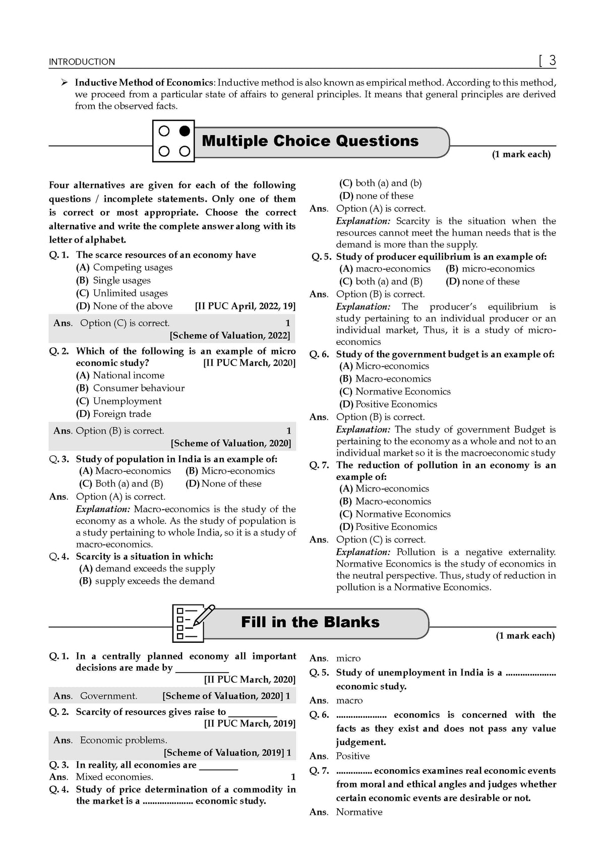 Karnataka II PUC Chapter-wise & Topic-wise Question Bank Class 12 Economics | 1550+ Questions, Revision Notes, Mind Maps, Mnemonics, Fully Solved PYQs (2026-2017) | 2027 Board Exam | Oswaal AI