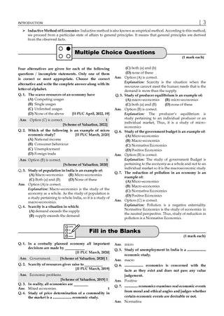 Karnataka II PUC Chapter-wise & Topic-wise Question Bank Class 12 Economics | 1550+ Questions, Revision Notes, Mind Maps, Mnemonics, Fully Solved PYQs (2026–2017) | 2027 Board Exam | oswaal.ai