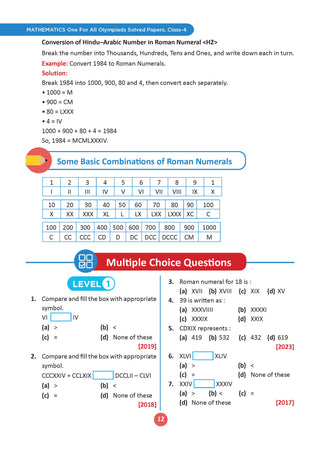 One for All Olympiads | Class 4 Maths, Science, English, GK | Chapter-wise Previous Years' Solved Papers | Prep-Guide With Level 1, 2 & Achievers Section (Set of 4 Books) For 2026 Exam