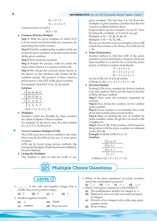 One For All Olympiad Chapter-wise Previous Years' Solved Papers, Prep-Guide Class 7 (Set of 6 Books) Maths, English, Science, Reasoning, Cyber & General Knowledge (For 2026 Exam)