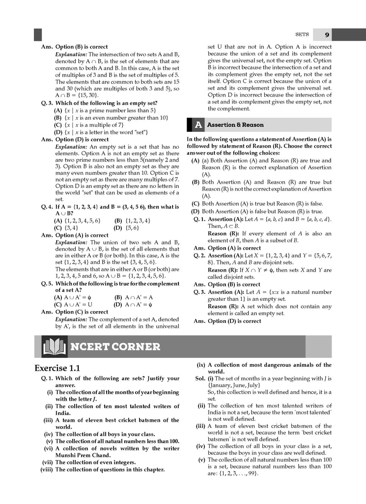 CBSE Question Bank Class 11 Mathematics For 2026 Exam