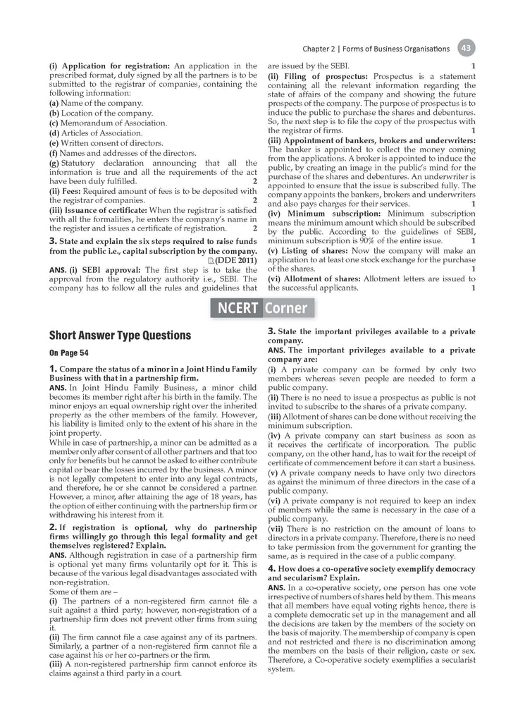 CBSE Question Bank Class 11 Business Studies For 2026 Exam