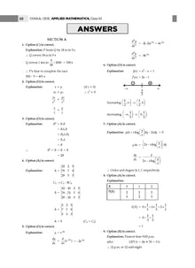 CBSE Question Bank Chapterwise and Topicwise SOLVED PAPERS Class 12 Applied Mathematics For Exam 2026