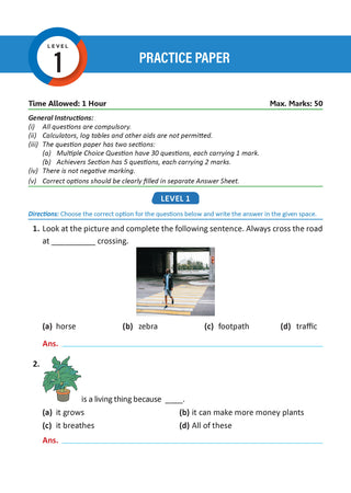 One For All Olympiads Workbook Class 1 Science | Questions for SOF NSO & Other Olympiad Exams 2026 | With Sample Practice Papers & Oswaal.AI