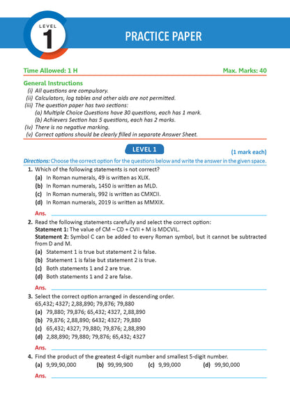 Oswaal One For All Olympiads Workbook Class 5 Maths | Questions for SOF IMO & Other Olympiad Exams 2026 | With Sample Practice Papers & Oswaal.AI