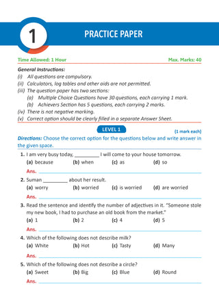 One For All Olympiads Workbook Class 2 English | Questions for SOF IEO & Other Olympiad Exams 2026 | With Sample Practice Papers & Oswaal.AI