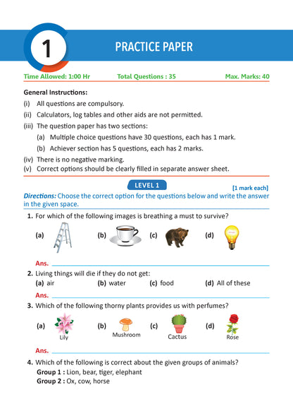 One For All Olympiads Workbook Class 2 Science | Questions for SOF NSO & Other Olympiad Exams 2026 | With Sample Practice Papers & Oswaal.AI