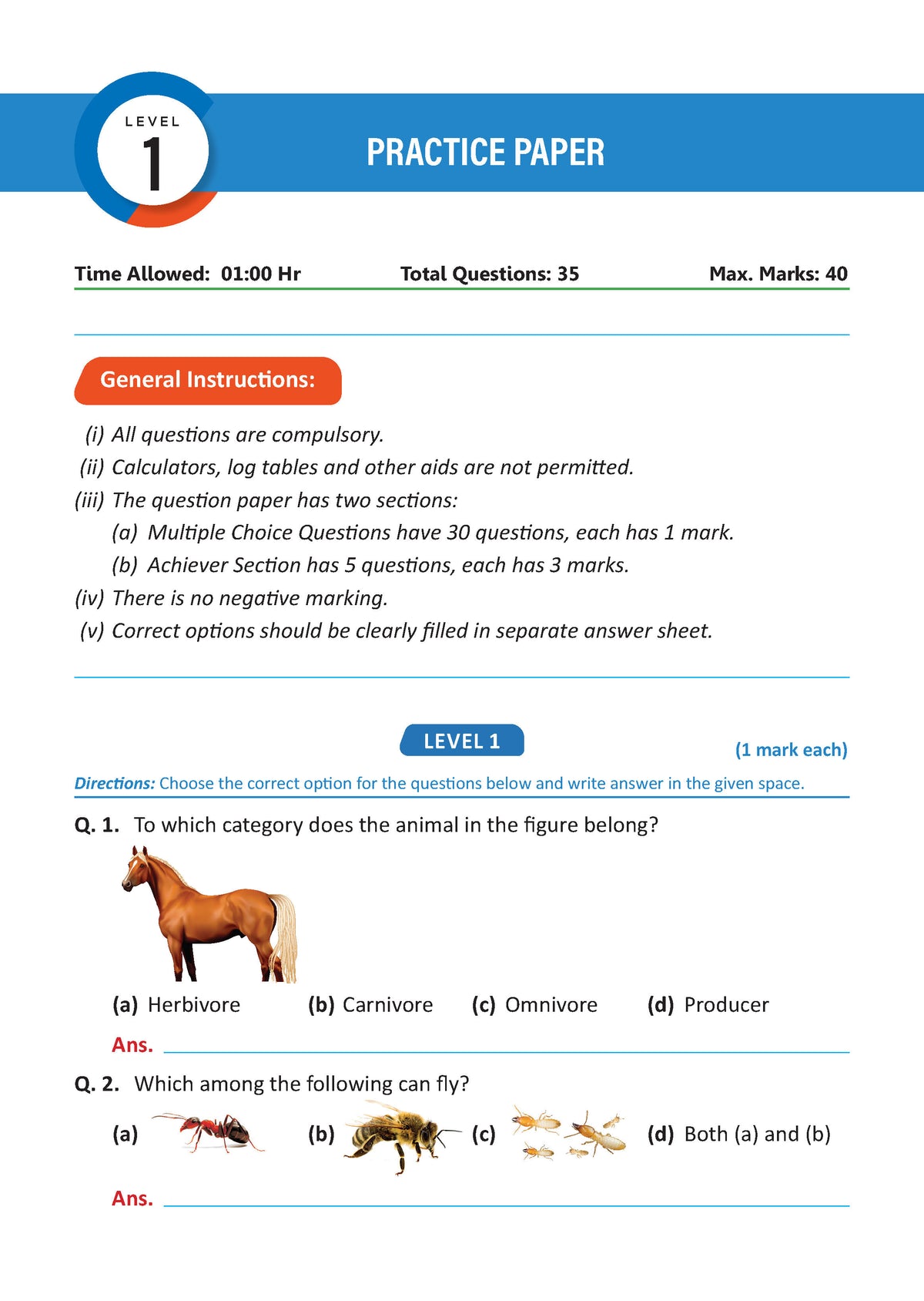 One For All Olympiads Workbook Class 3 Science | Questions for SOF NSO & Other Olympiad Exams 2026 | With Sample Practice Papers & Oswaal.AI
