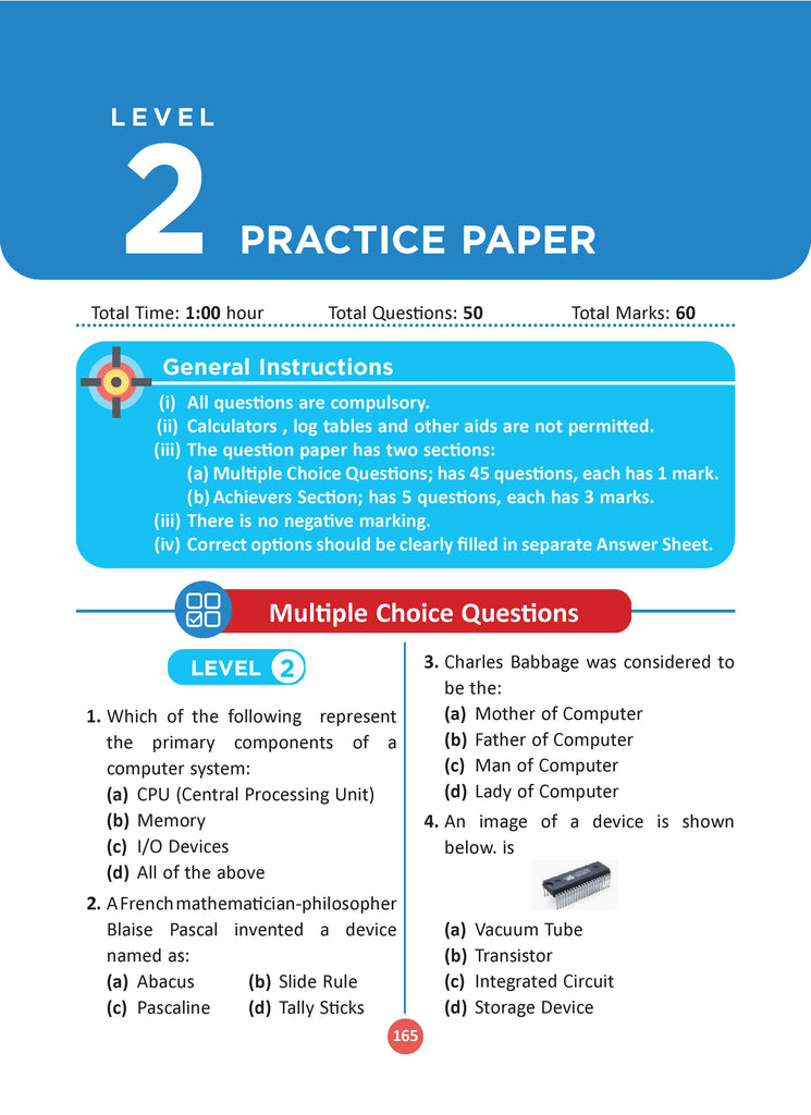 One for All Olympiads Previous Year Solved Papers Class 2 Cyber For 2025 Exam