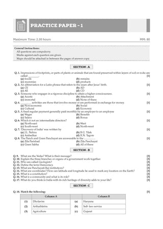 CBSE Class-6 One for All Social Science (Exploring Society: India and Beyond) For 2026-27 Exam | As Per Latest NCERT & CBSE Syllabus | Chapter-Wise Question Bank, Revision Notes, Theory, Maps & Competency Based Questions