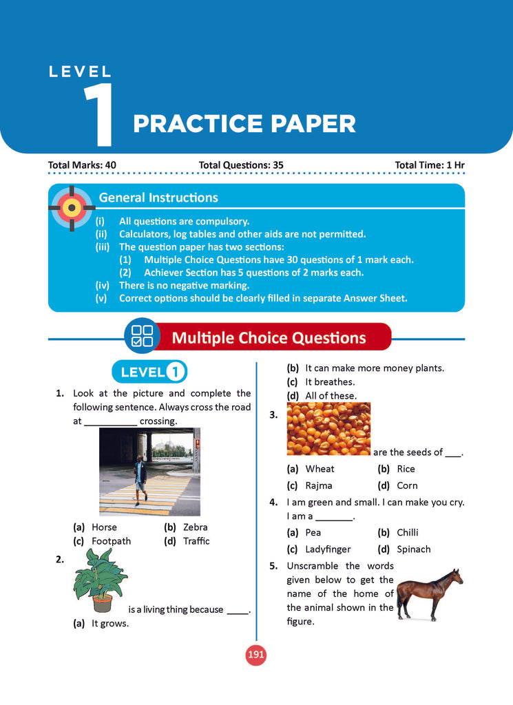 One for All Olympiads Previous Year Solved Papers Class 1 Science For 2025 Exam