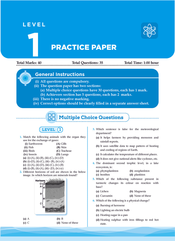 One for All Olympiads Previous Year Solved Papers Class 7 Science For 2025 Exam