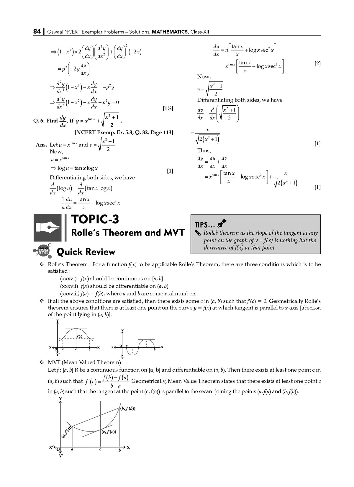 NCERT Exemplar (Problems - Solutions) Class 12 Mathematics Book For Latest Board Exam