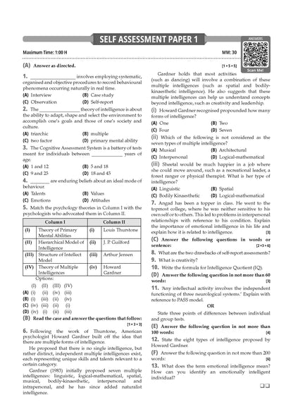 CBSE Class 12 Psychology Question Bank | Chapter & Topic-wise Solved Papers (2017-2026) | Based on Latest Syllabus (April 2026) | Includes 2026 Papers | For 2027 Exam