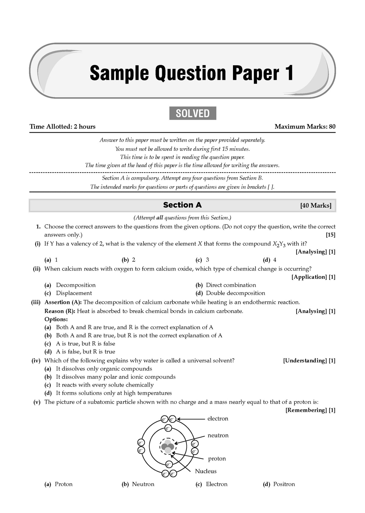 ICSE 40 Combined Sample Question Papers Class 9 (English Paper-1,English Paper-2,Physics,Chemistry, Mathematics,History & Civics, Biology & Geography)