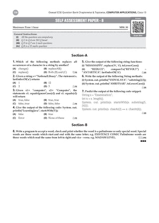 Class 10 ICSE Question Bank Computer Applications (2017 – 2026) |For 2027 Exam Chapter-wise & Topic-wise with Competency Based Questions |  Includes 2026 Paper- fully solved | Self-Assessment Papers | Practice Papers