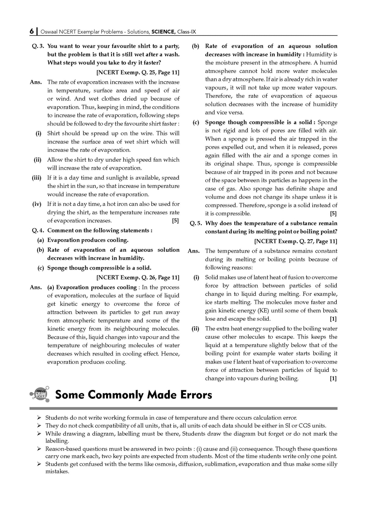 NCERT Exemplar (Problems - Solutions) Class 9 Science Book For Latest Exam