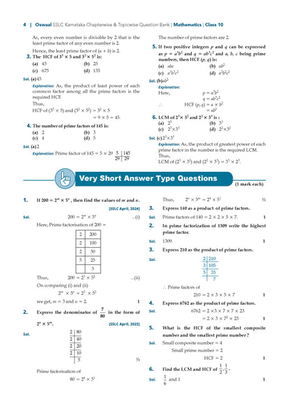 Oswaal Karnataka SSLC Class 10 Mathematics Chapterwise and Topicwise Question Bank Solved Papers 2017-2026 | For 2027 Exam | With Oswaal AI