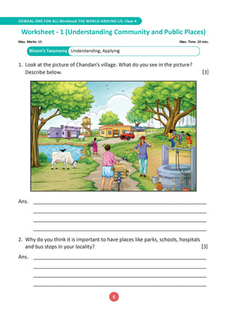 One for All Workbook Class 4 The World Around Us| 40+ Concept-wise Perforated Worksheets | Based on NCERT Our Wondrous World | NEP 2020 & NCF 2023 Aligned | For CBSE & State Boards | Builds Concept Clarity & Scientific Skills
