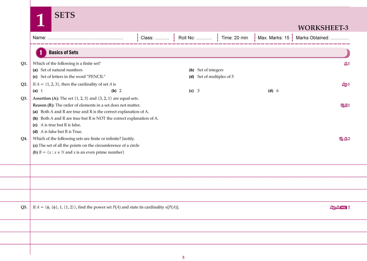 CBSE Workbook Class 9 Mathematics at Advance Course | aligned with NCERT | Perforated Worksheets for Practice with Competency Based questions | NEP 2020 + NCF-SE 2023 | 2027 Exam