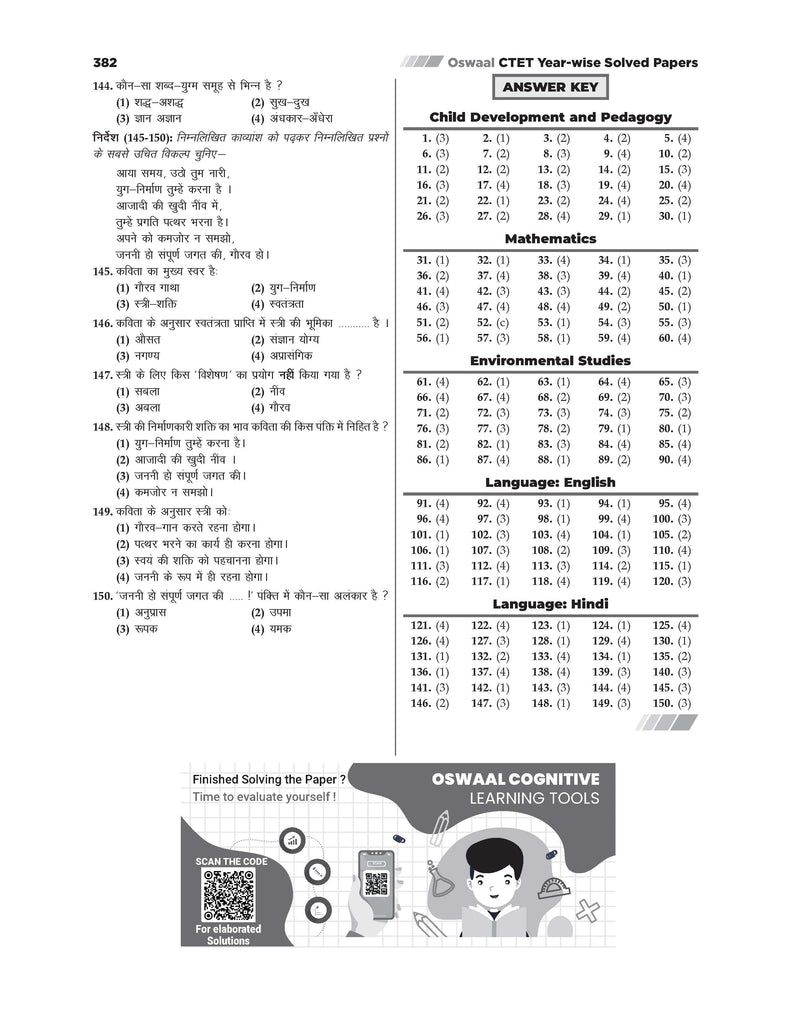 CTET (CENTRAL TEACHER ELIGIBILITY TEST) | 18 Previous Solved Papers| Year-wise (2013-2024) |Paper-I (Classes 1 to 5) | For 2025 Exam