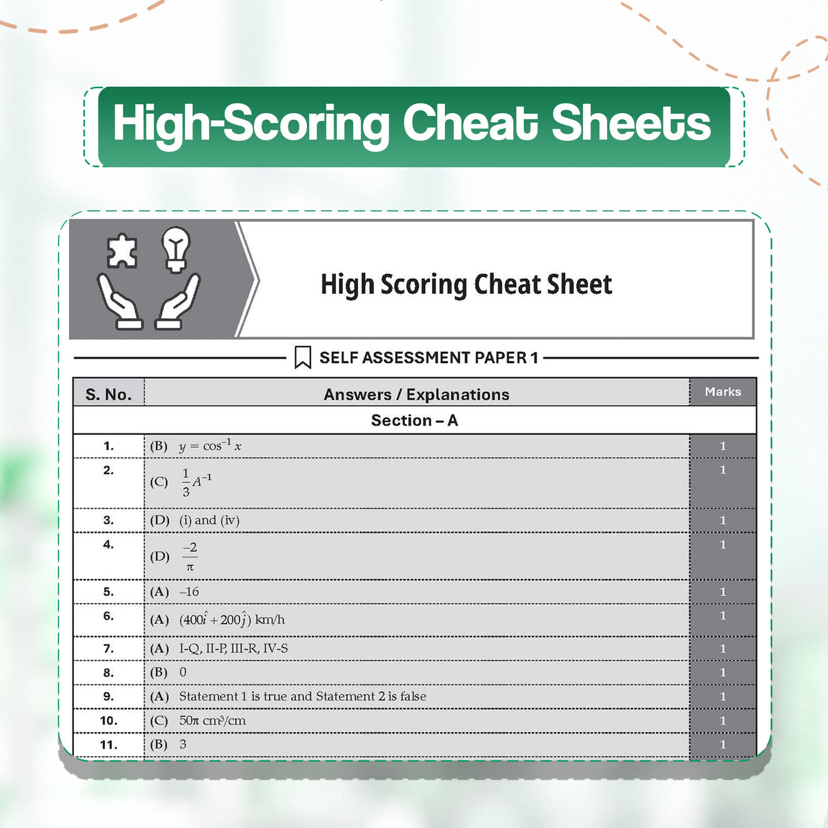 Oswaal CBSE 15 Sample Question Papers Class 12 Board Exam Mathematics 2026-27 based on latest CBSE SQP dated (21 Sep 2026) | New Questions Typologies With Oswaal AI