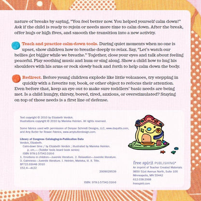 Calmâ€¯Downâ€¯Time (Toddler Tools Series) â€” Gentle Board Book for Toddlers (Ages 1â€“3 yrs) | Build Self-Soothing & Emotional Regulation Skills | by Free Spirit Publishing