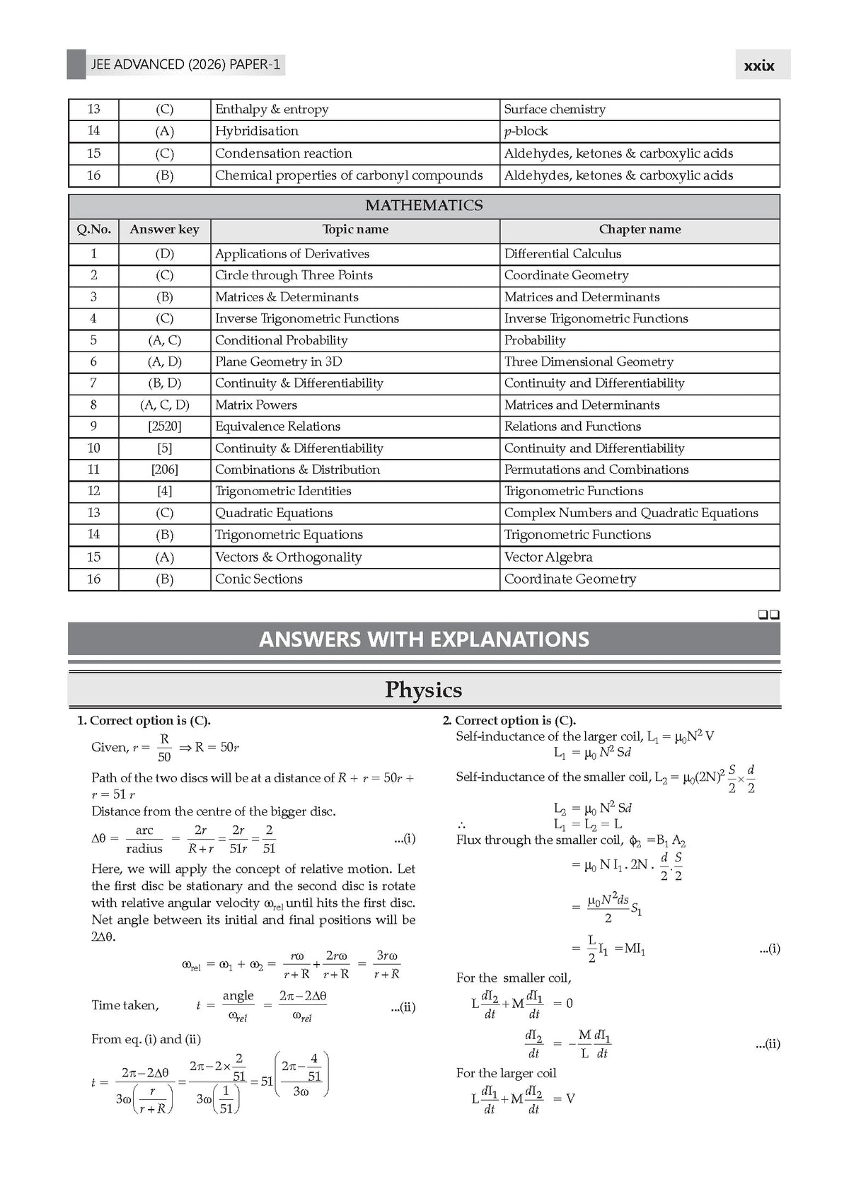 JEE Advanced | 10 Mock Test Papers (Paper 1 & 2) | Based on Latest Exam Trends & Pattern | Includes 2026 May Fully Solved Papers with Detailed Solutions