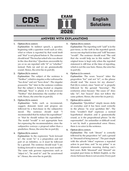 CDS Combined Defence Services – 13 Years' Chapter-wise & Topic-wise Solved Paper (2014–2026 I & II) | English | For 2027 Exam | with Oswaal AI
