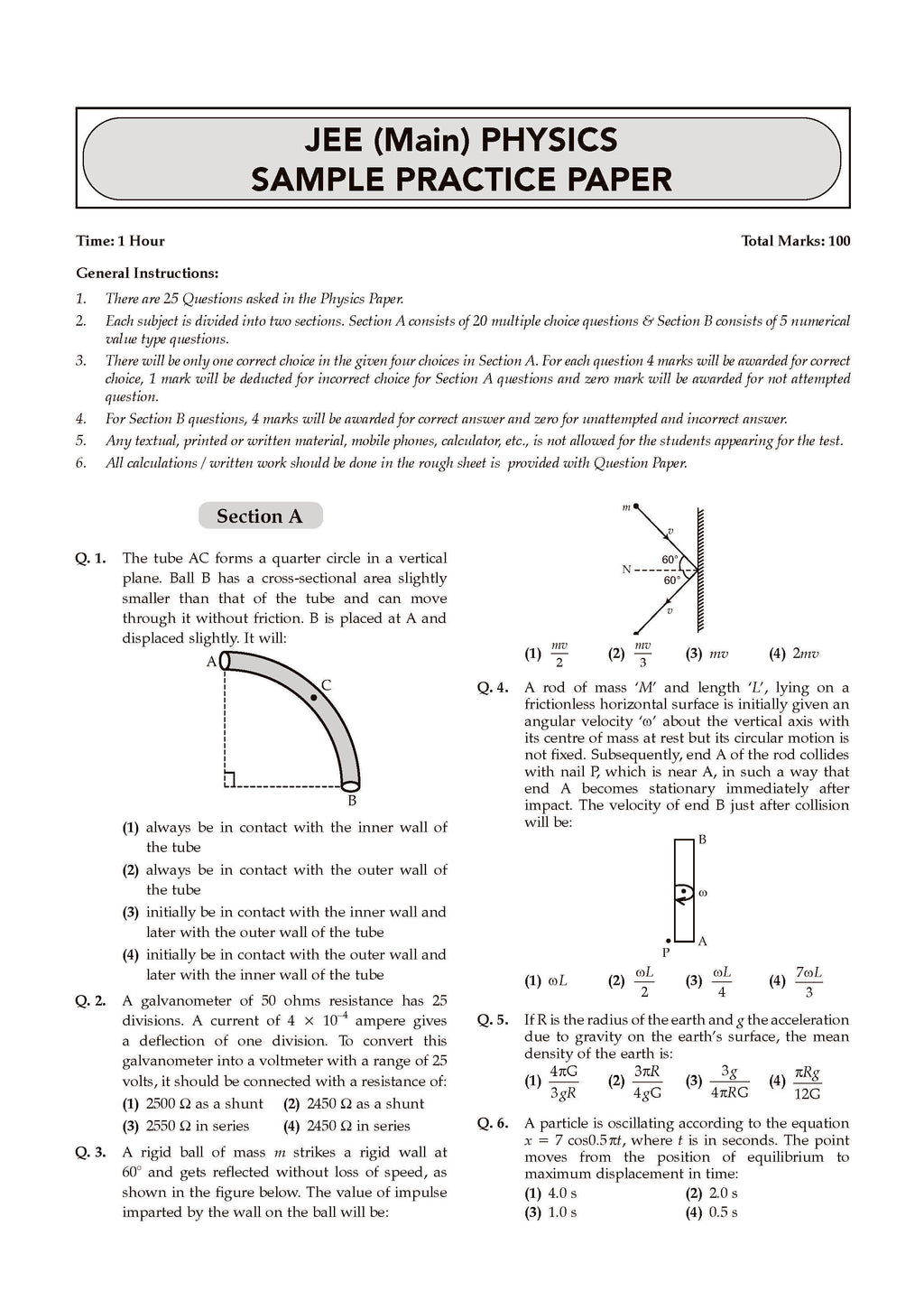 Sample Jee Questions JEE Main Previous Year Solved Papers PCM (Set Of 3 Books) – Oswaal Books