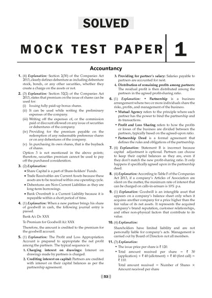 Oswaal NTA CUET (UG) 10 Mock Test Papers Accountancy For 2026 Exam (Section-II) (as per latest 27 Dec., notification) | 500+ MCQs for Practice | Includes 2025 Paper- fully solved | With Oswaal AI