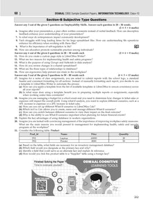 CBSE Sample Question Papers Class 10 Information Technology Book (For 2025 Exam)