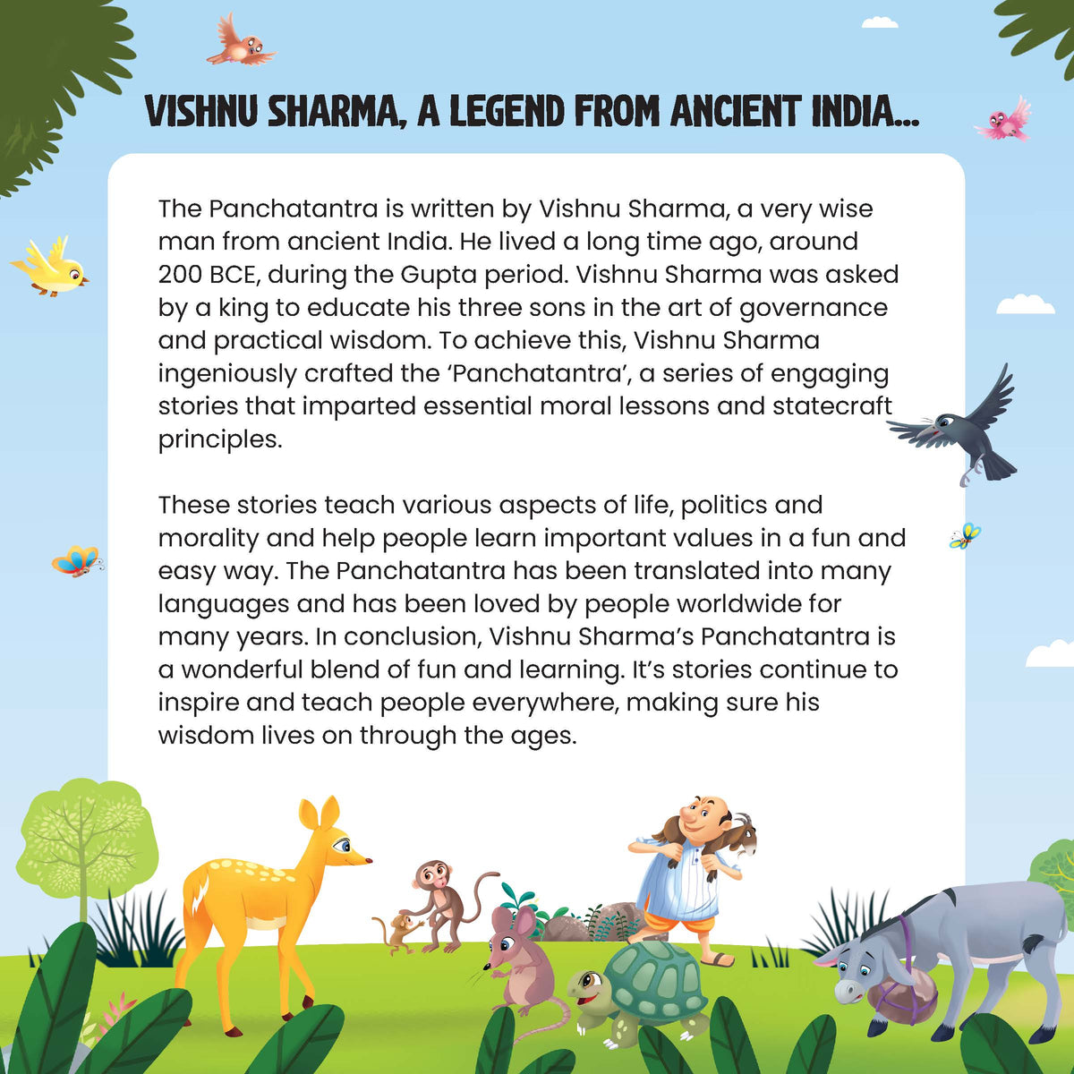Lil Legends Timeless Tales of Panchatantra Book for Kids | Stories of Wit and Wisdom | Moral, English, Short, Bedtime 5 Stories for Children (3+ Age) - Oswaal Books