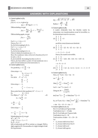 JEE Advanced 25 Years Year-wise Solved Papers Mathematics | Fully Solved May 2026 Paper 1 & 2 | Smart Mind Maps, Mnemonics, PYQs & Oswaal AI