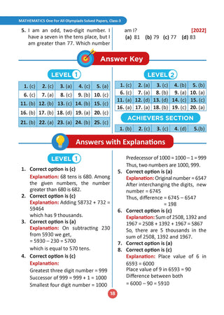 One for All Olympiads | Class 3 Maths, Science, English, GK | Chapter-wise Previous Years' Solved Papers | Prep-Guide With Level 1, 2 & Achievers Section (Set of 4 Books) For 2026 Exam
