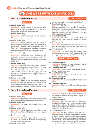 One For All Olympiads Workbook Class 8 English | Questions for SOF IEO & Other Olympiad Exams 2026 | With Sample Practice Papers & Oswaal.AI