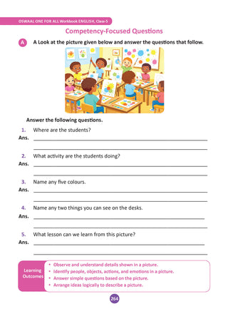 One for All Workbook Class 5 English | 50+ Concept-wise Perforated Worksheets | Based on NCERT Santoor | NEP 2020 & NCF 2023 Aligned | For CBSE & English Medium Boards | Builds Concept Clarity & Scientific Skills