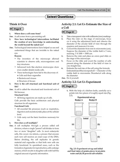 CBSE NCERT Class 9 Science - Exploration Textbook and Textbook Solutions Supplement (Set of 2 Books) (Latest NCERT) | Revision Notes & Exercise Questions