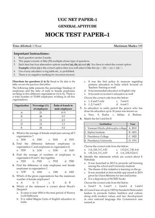 NTA UGC NET / JRF / SET Paper-1|15 Mock Test Papers| Teaching & Research Aptitude (Compulsory)| (For 2026 Exam)