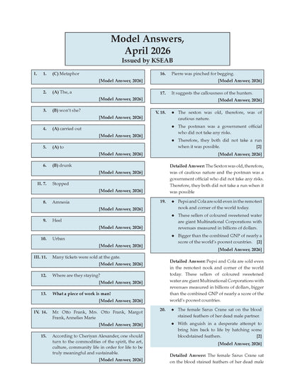 Karnataka Class 10 English First Language Chapterwise and Topicwise Question Bank Solved Papers 2017-2026 | For 2027 Exam | With Oswaal AI