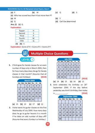 One For All Olympiads Class 5 Logical Reasoning Prep-Guide Book | Chapter-wise Previous Years' Solved Papers | Questions for Silverzone, Crest& Other Exams 2026 | With Sample Papers& Oswaal.AI