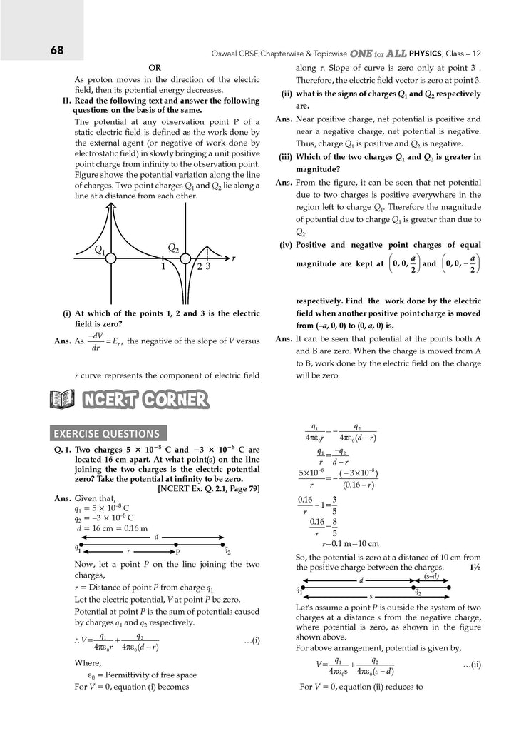 CBSE & NCERT One for All Class 12 Physics (For 2026 Exam)