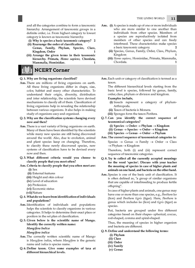 CBSE Question Bank Class 11 Biology For 2026 Exam